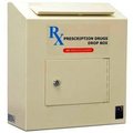 Protex Safe Co Protex Prescription Drop Box RX-164 - 6-5/8"W x 14-1/8"D x 15-3/4"H, Beige RX-164